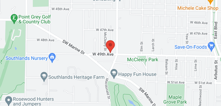 map of 2831 W 49TH AVENUE